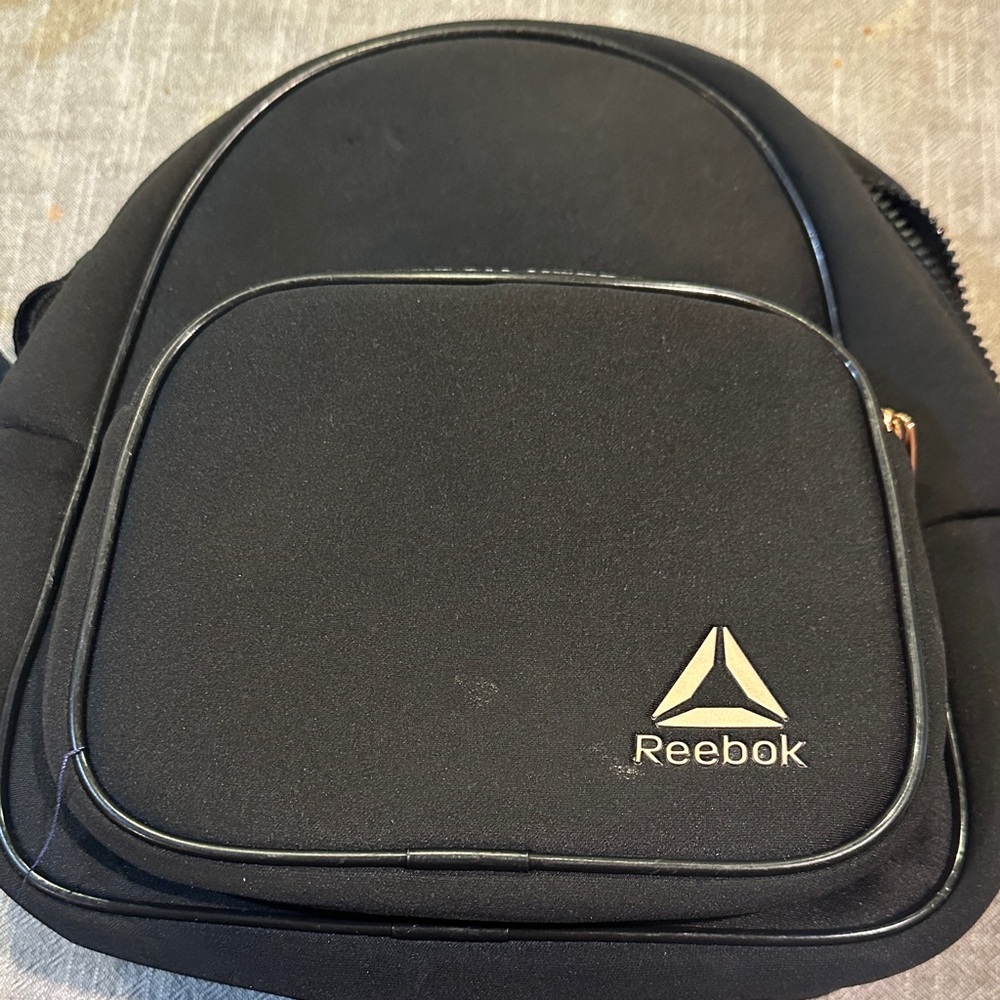 Reebok Black Backpack with Logo